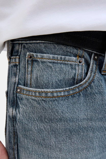 Tapered Mid Blue Denim Jeans - JACK & JONES JEANS INTELLIGENCE