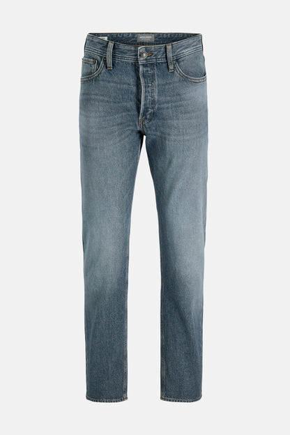 Tapered Mid Blue Denim Jeans - JACK & JONES JEANS INTELLIGENCE