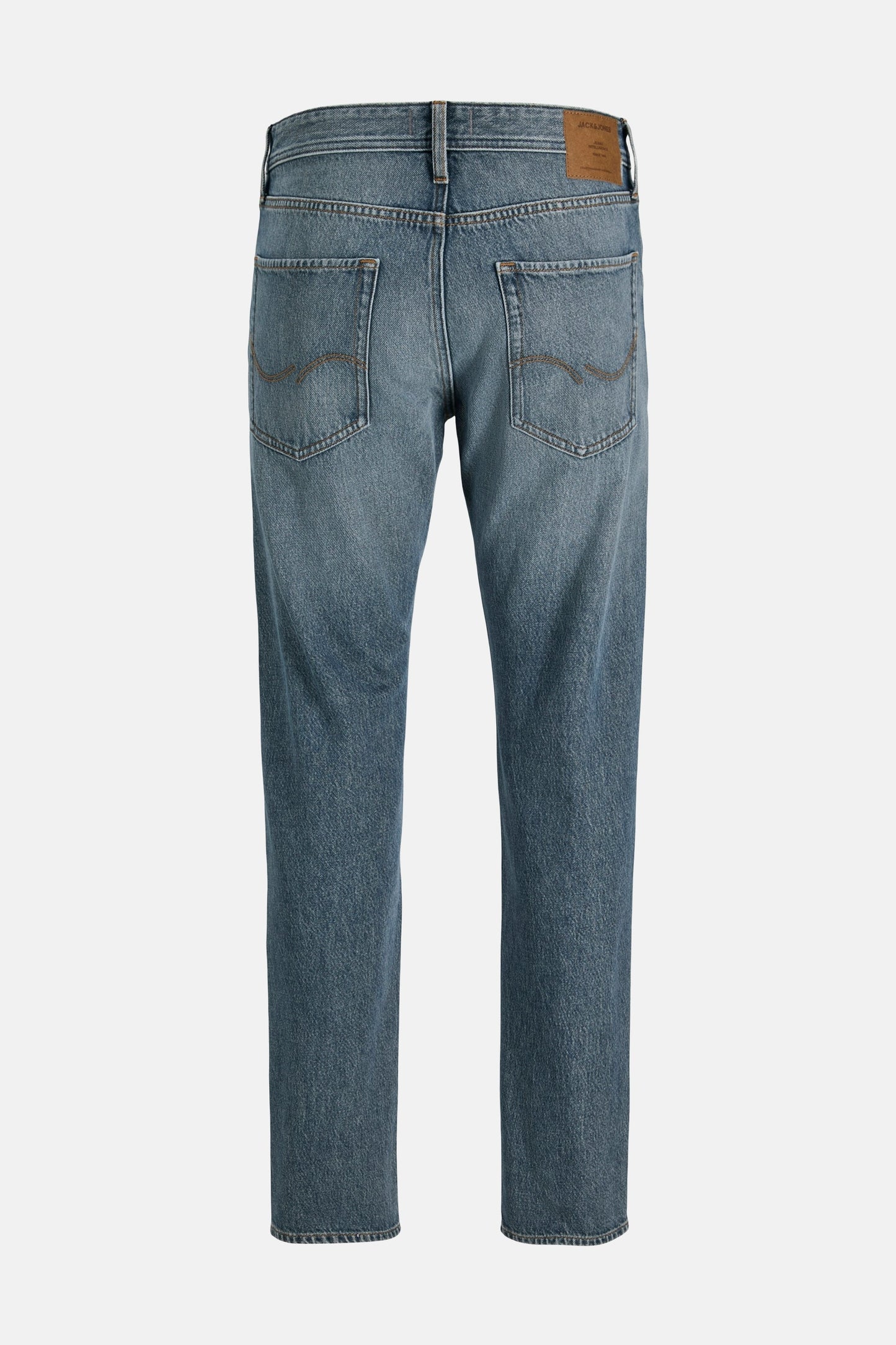 Tapered Mid Blue Denim Jeans - JACK & JONES JEANS INTELLIGENCE