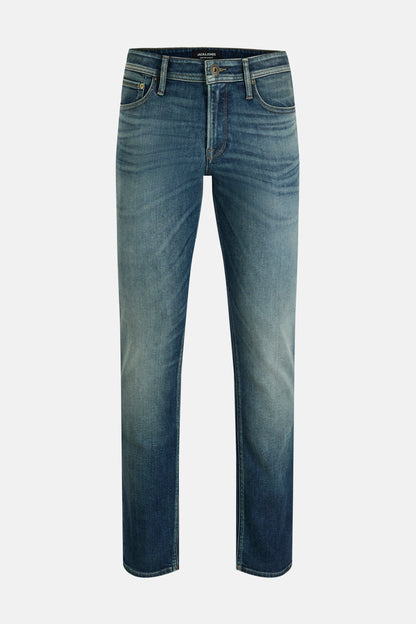 Mid Blue Denim Straight Jeans - JACK & JONES JEANS INTELLIGENCE
