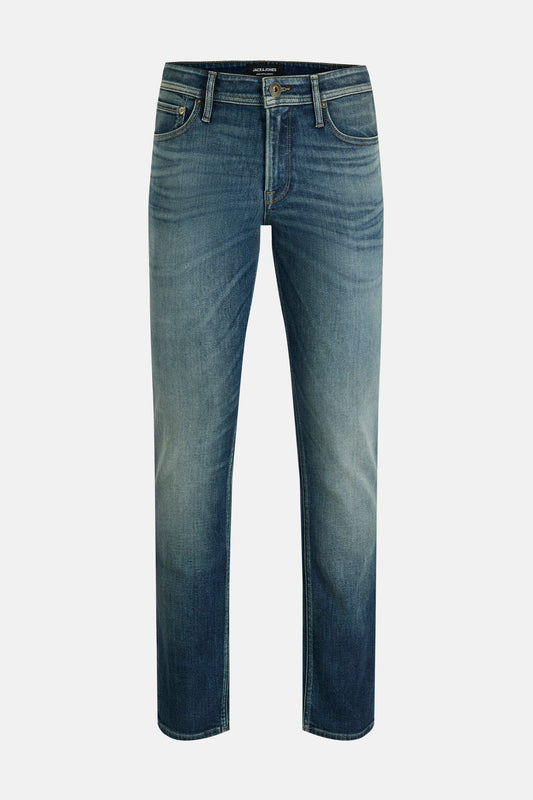 Mid Blue Denim Straight Jeans - JACK & JONES JEANS INTELLIGENCE