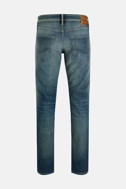 Mid Blue Denim Straight Jeans - JACK & JONES JEANS INTELLIGENCE