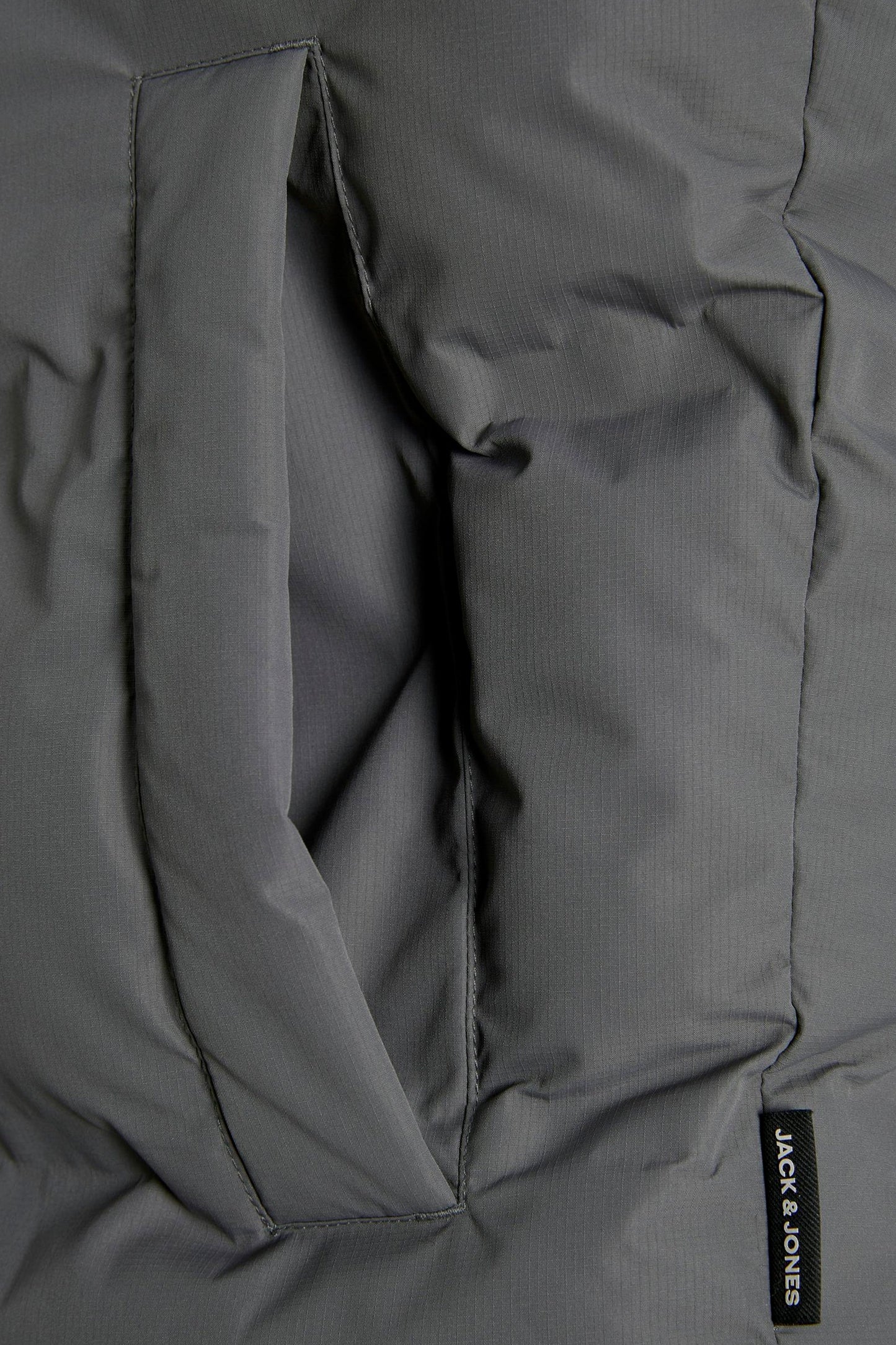 Lederen jas grijs - ORIGINALS BY JACK & JONES