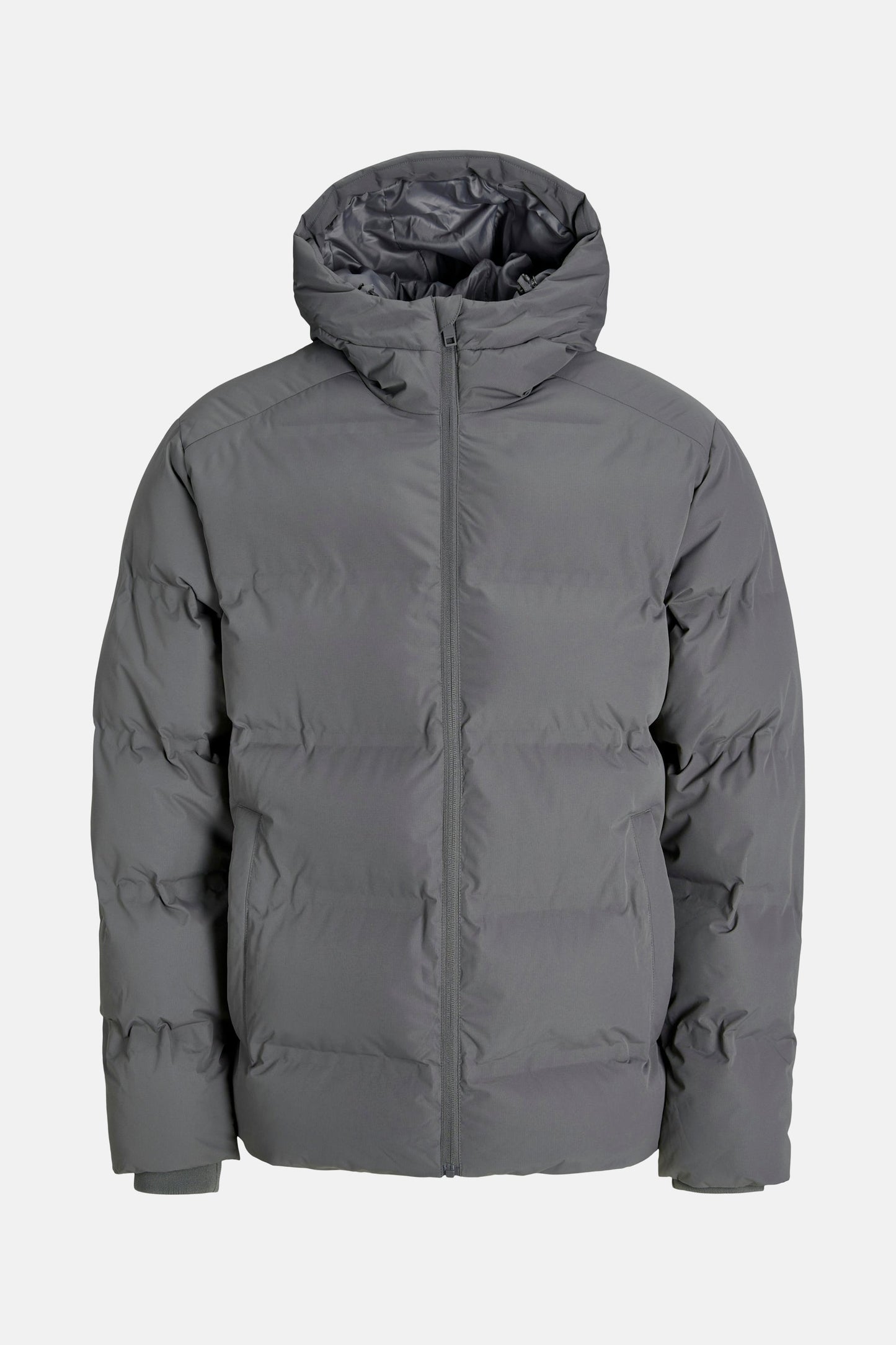 Lederen jas grijs - ORIGINALS BY JACK & JONES