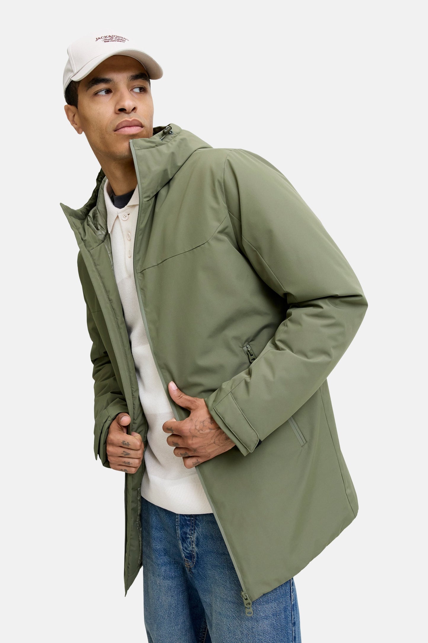 Jas (kort) groen - ORIGINALS BY JACK & JONES