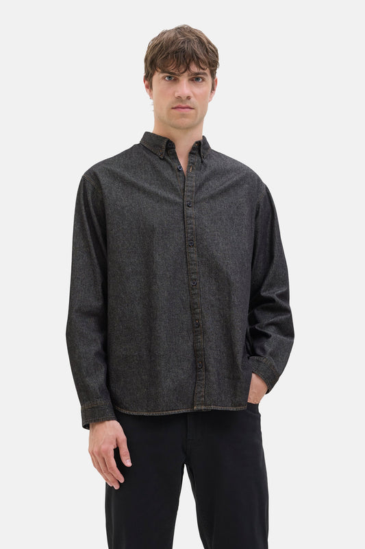 Jeanshemd zwart denim - JJREBEL