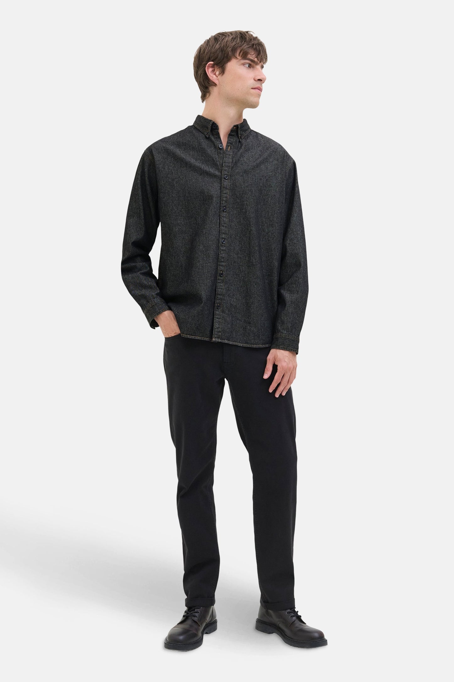 Jeanshemd zwart denim - JJREBEL