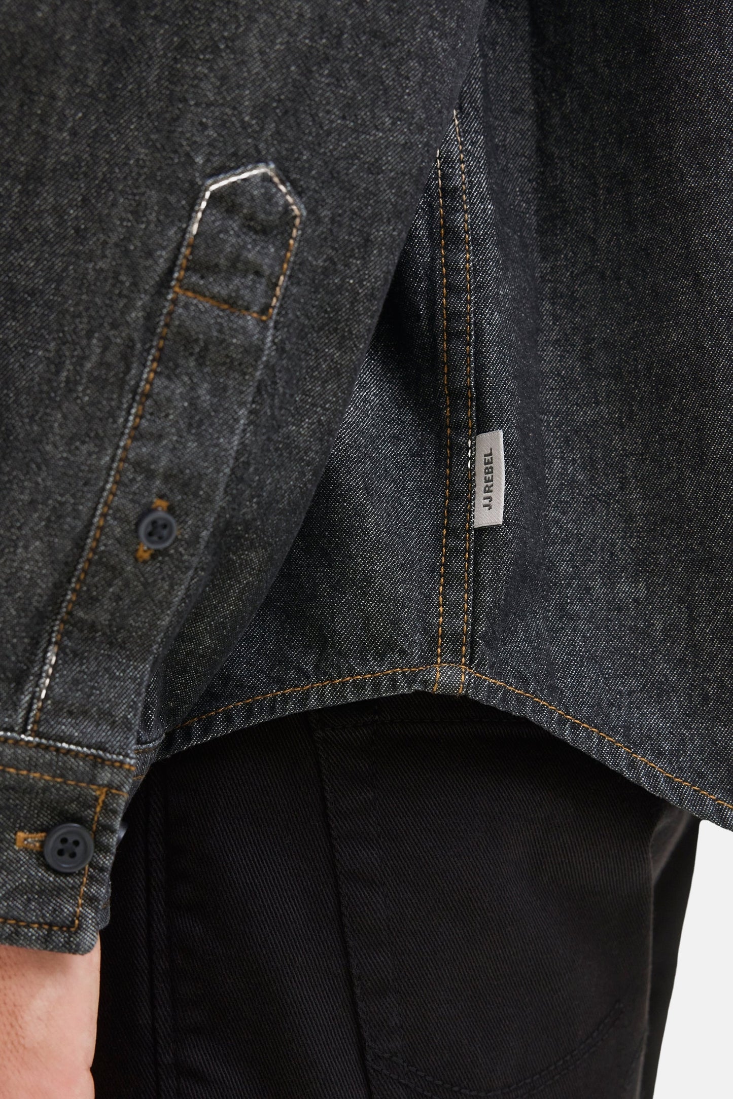 Jeanshemd zwart denim - JJREBEL