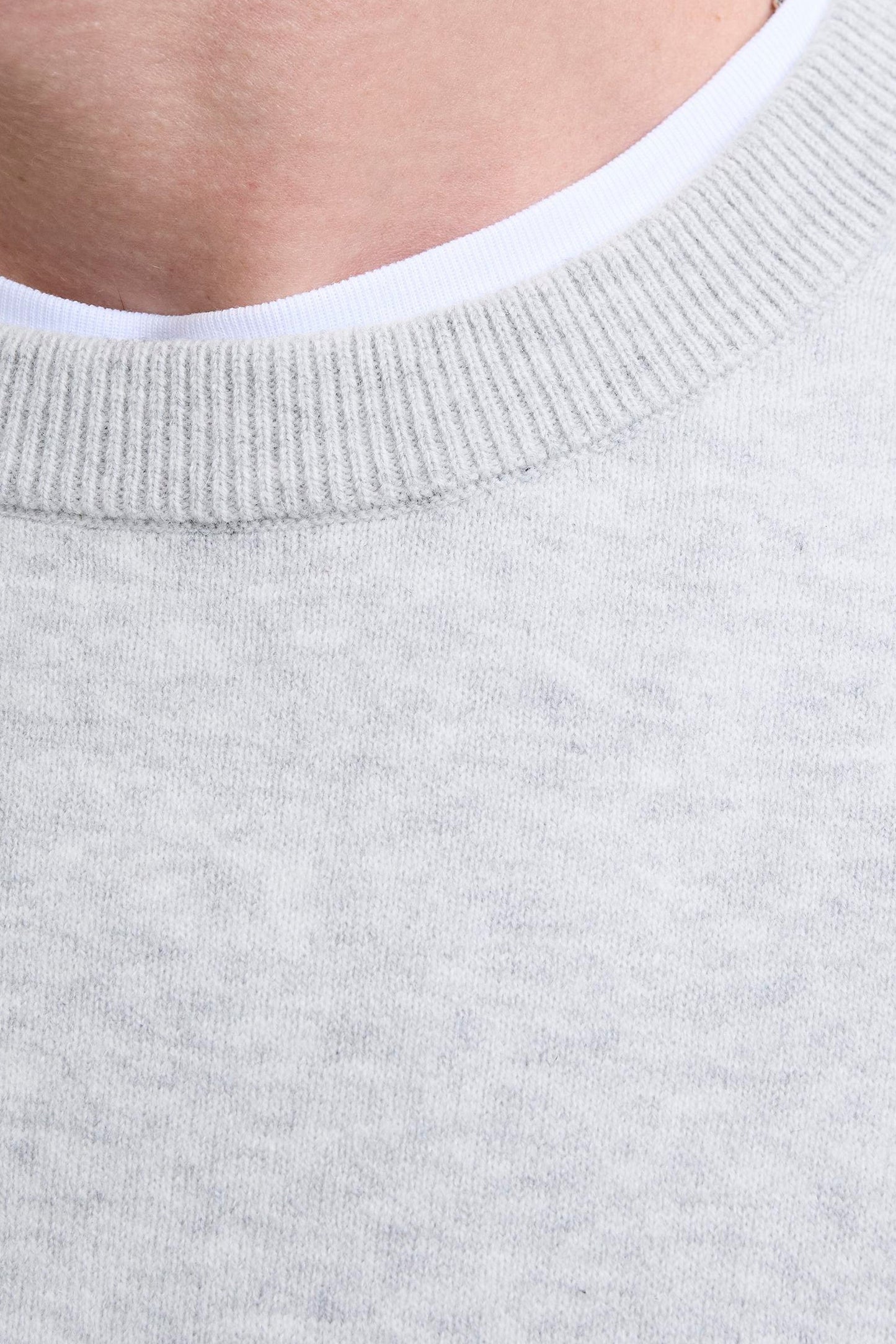 Trui met ronde hals grijs - PREMIUM by JACK & JONES
