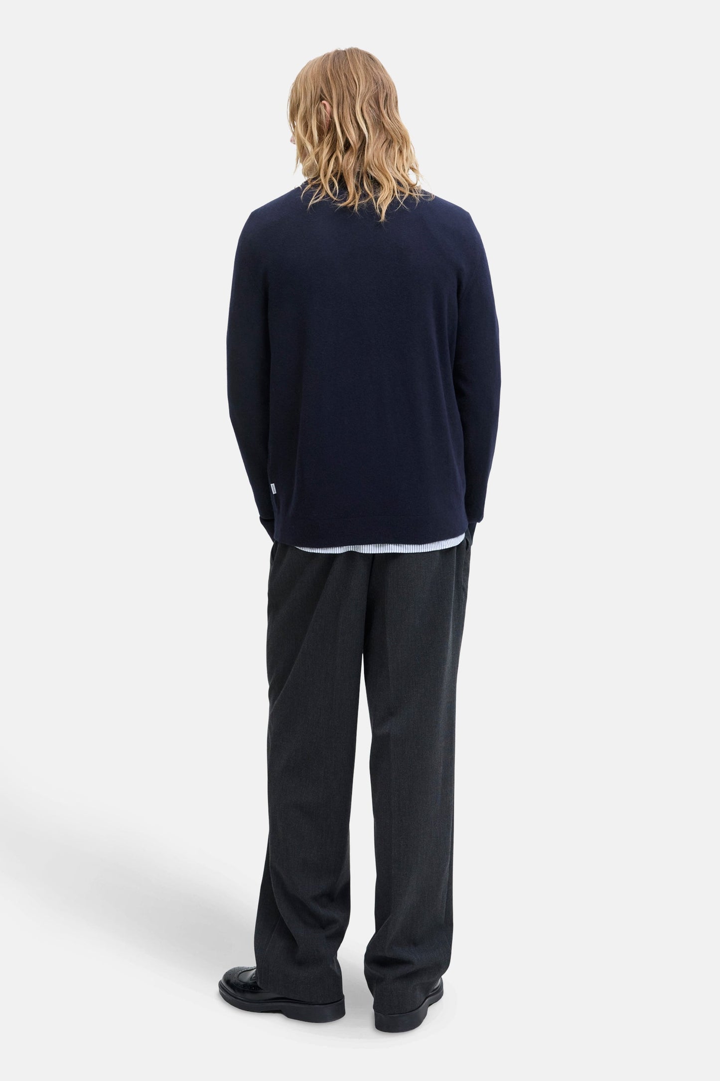Trui met ronde hals blauw - PREMIUM by JACK & JONES