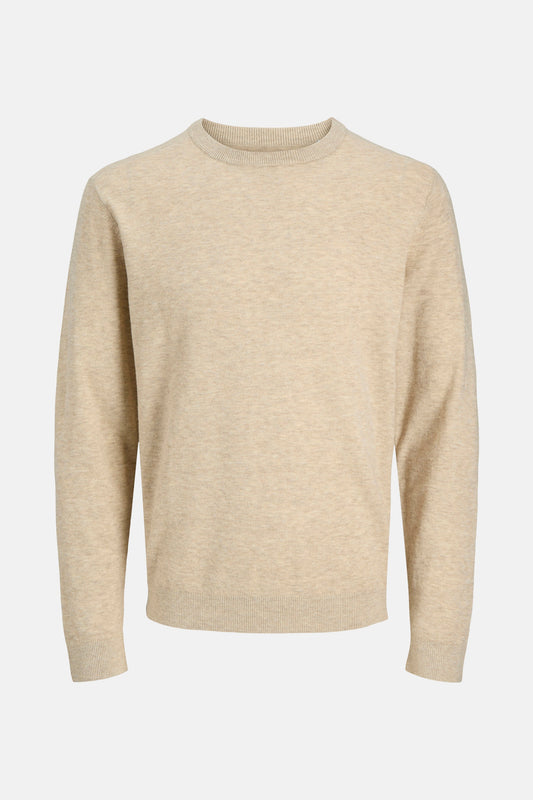 Trui met ronde hals beige - PREMIUM by JACK & JONES