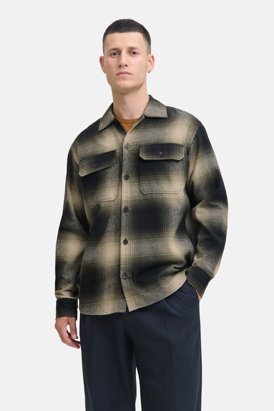 Hemd (lange mouwen) bruin - ORIGINALS BY JACK & JONES