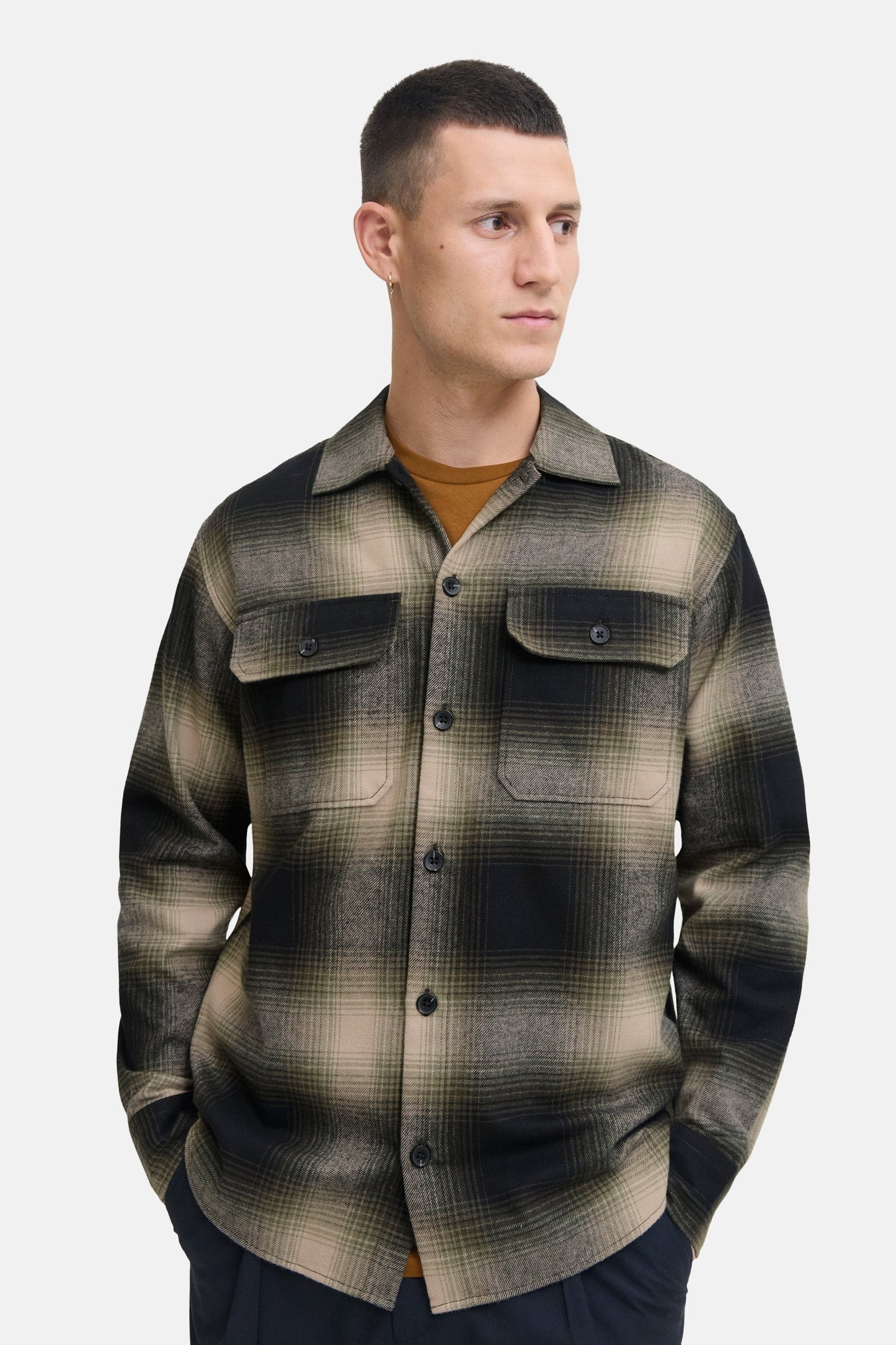 Hemd (lange mouwen) bruin - ORIGINALS BY JACK & JONES