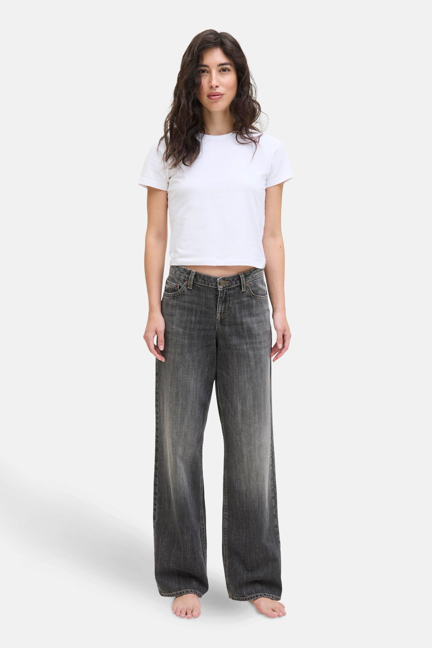 PALERMO - Donkergrijze Jeans