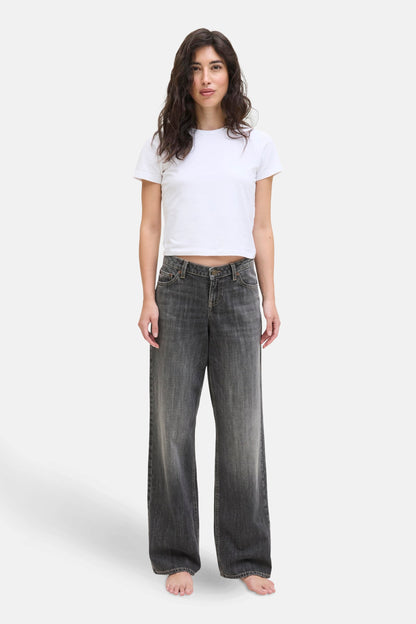 PALERMO - Donkergrijze Jeans