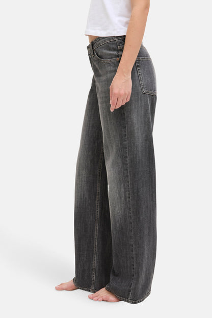 PALERMO - Donkergrijze Jeans
