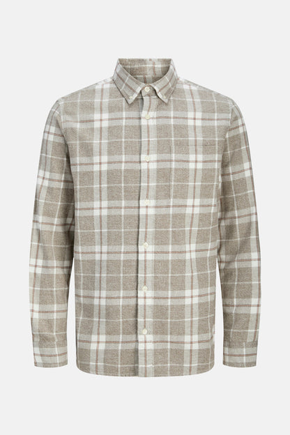 Hemd met lange mouwen - Beige