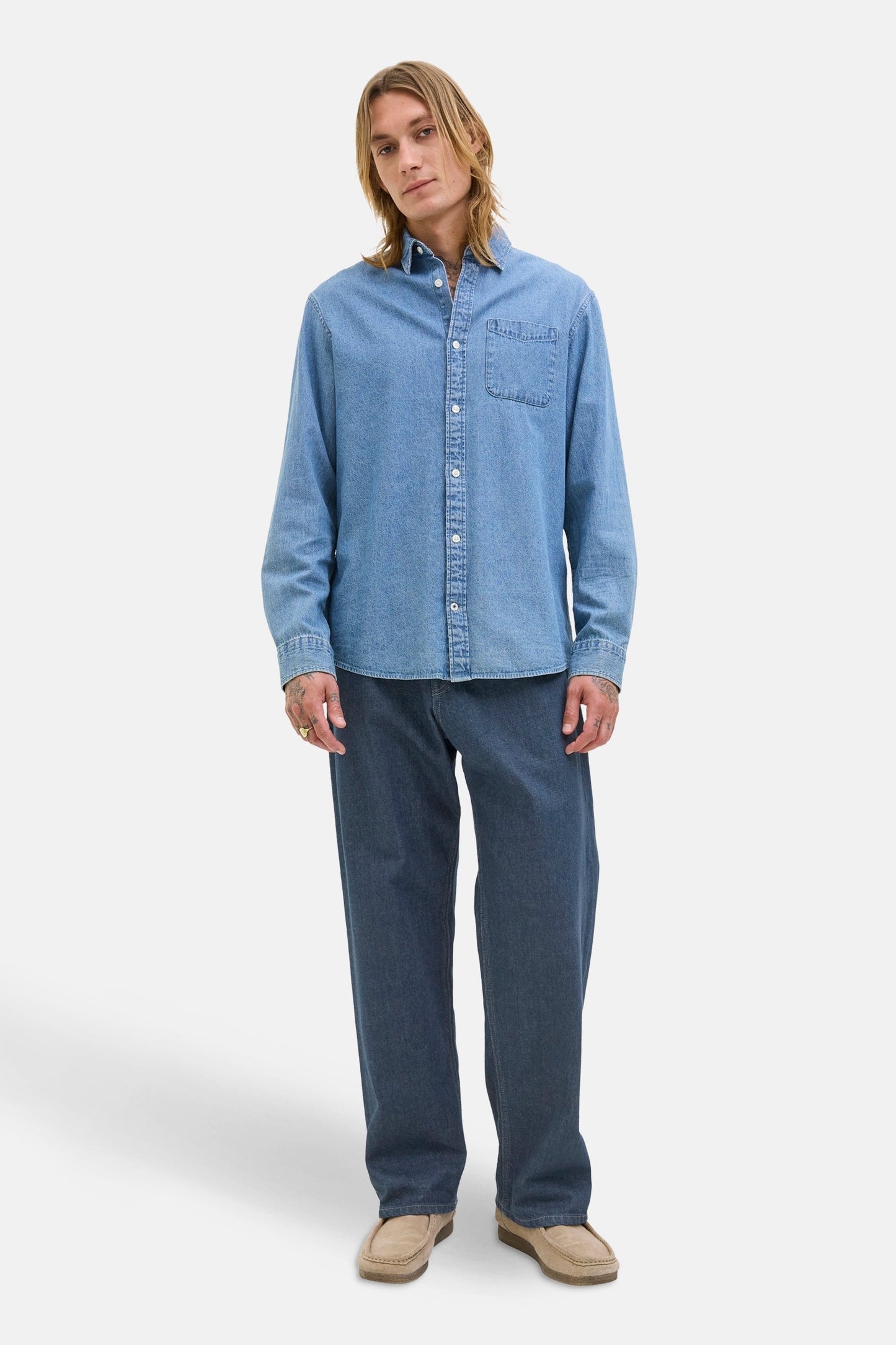 Donkerblauwe Wijdere Jeans - JACK & JONES JEANS INTELLIGENCE