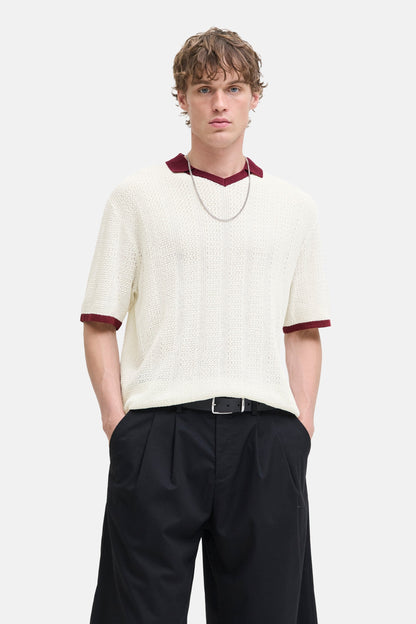 Korte Mouwen Polo - Ecru
