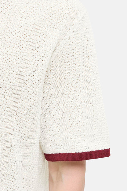 Korte Mouwen Polo - Ecru