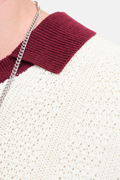 Korte Mouwen Polo - Ecru