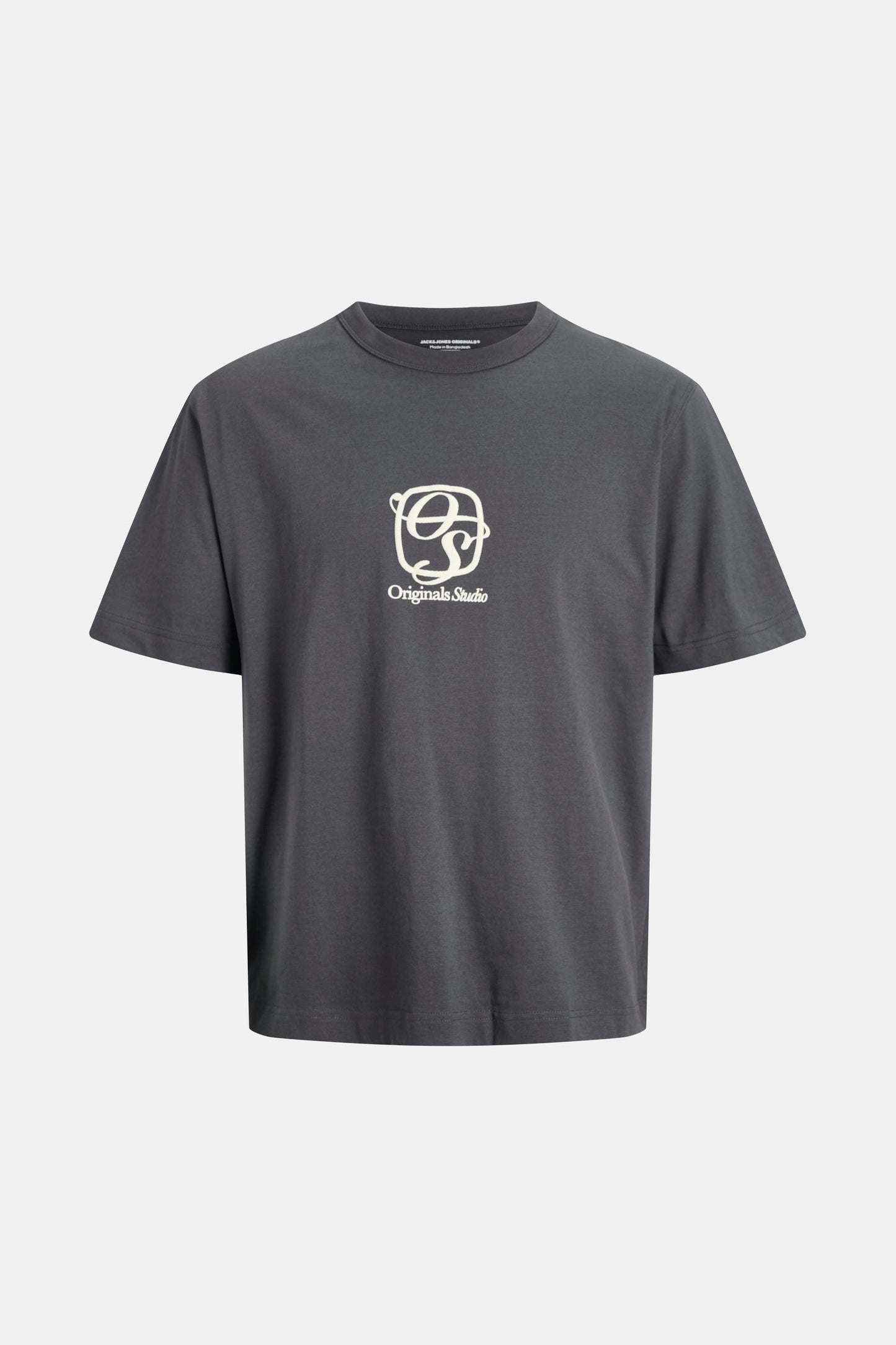 Grijze Korte Mouwen T-shirt - ORIGINALS BY JACK & JONES