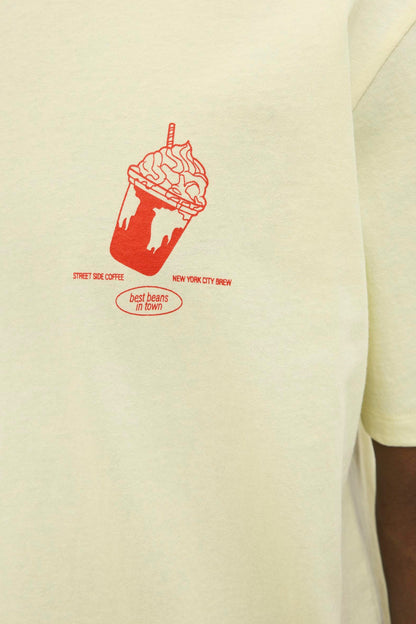 T-shirt met korte mouwen - geel