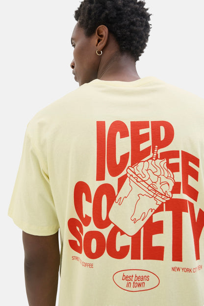 T-shirt met korte mouwen - geel