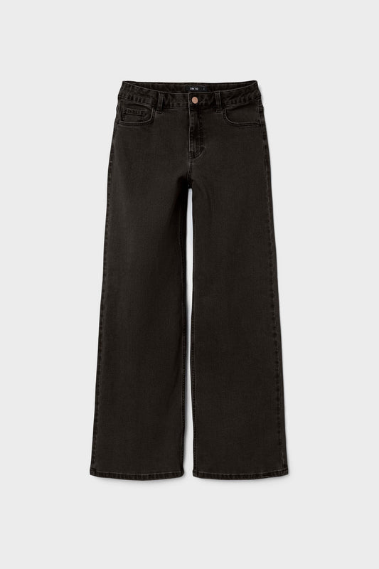 Zwarte Denim Wijde Jeans