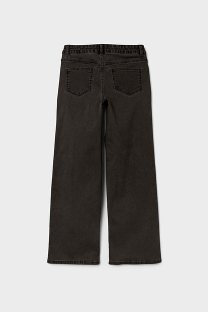 Zwarte Denim Wijde Jeans