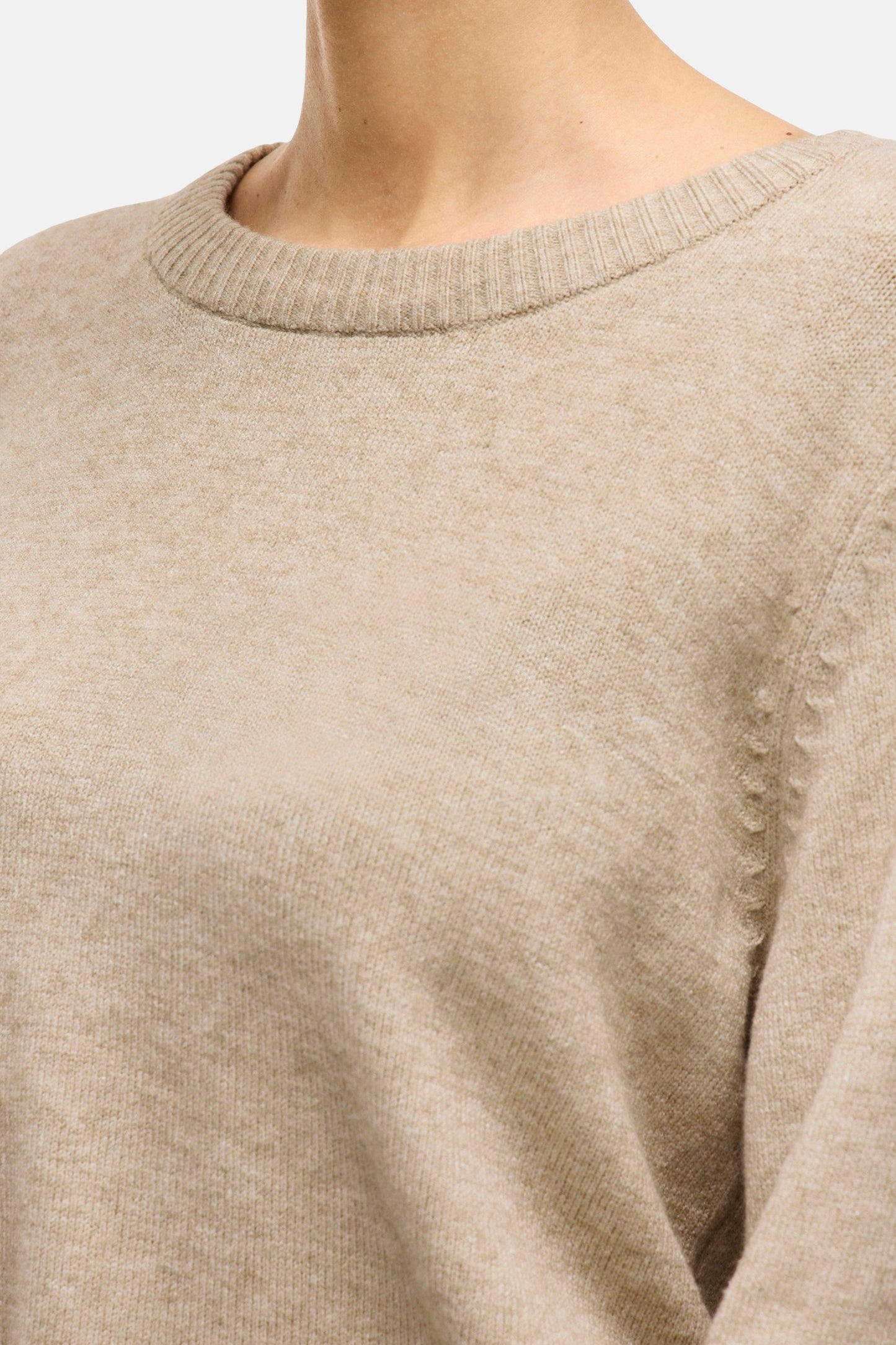 Beige Ronde Hals Trui - VILA®