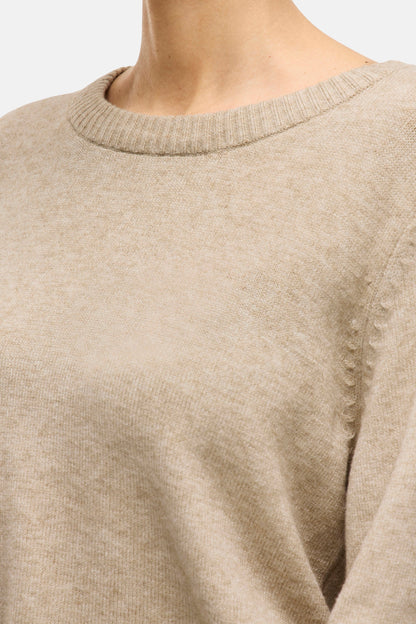 Beige Ronde Hals Trui - VILA®