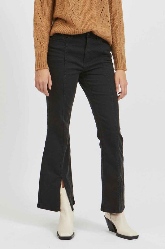 Donkergrijze Flared Jeans
