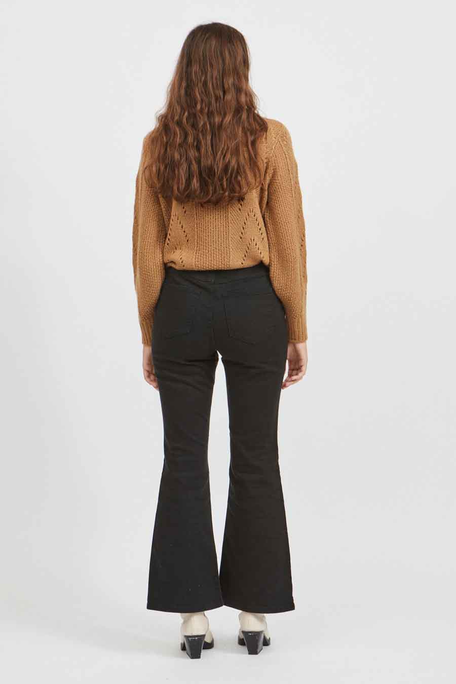 Donkergrijze Flared Jeans