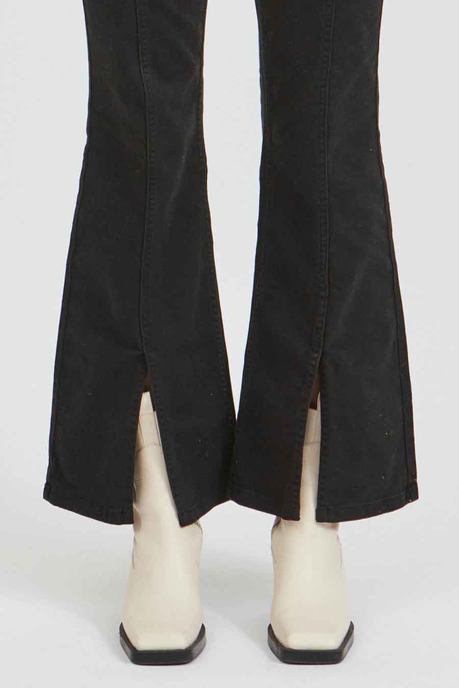 Donkergrijze Flared Jeans
