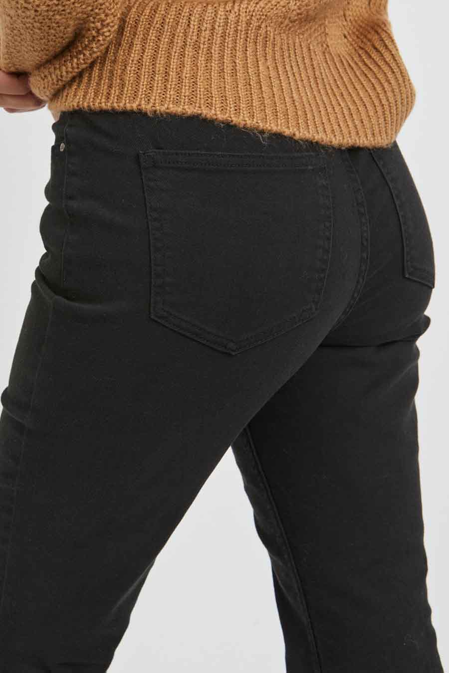 Donkergrijze Flared Jeans