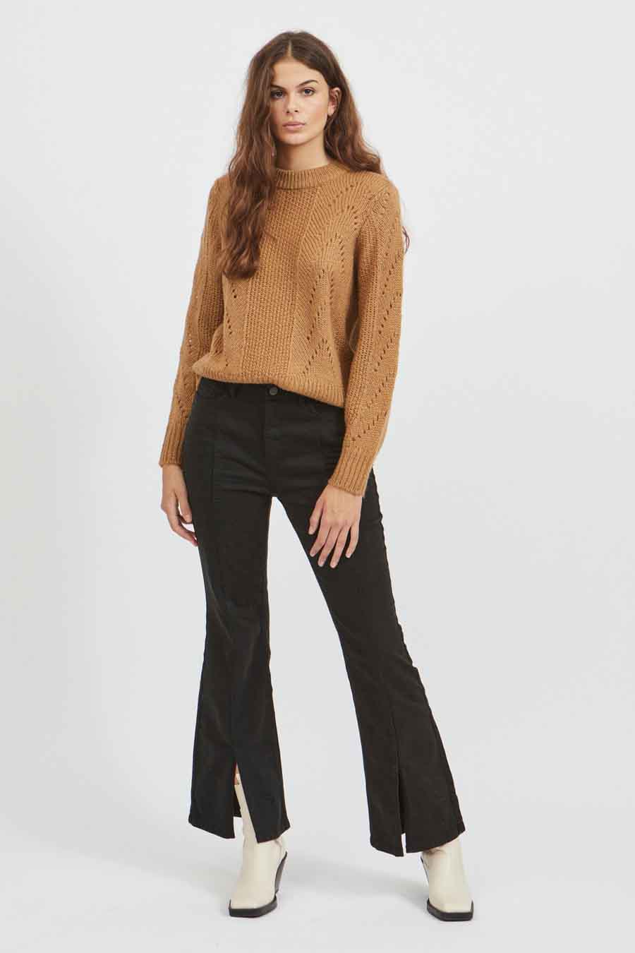 Donkergrijze Flared Jeans