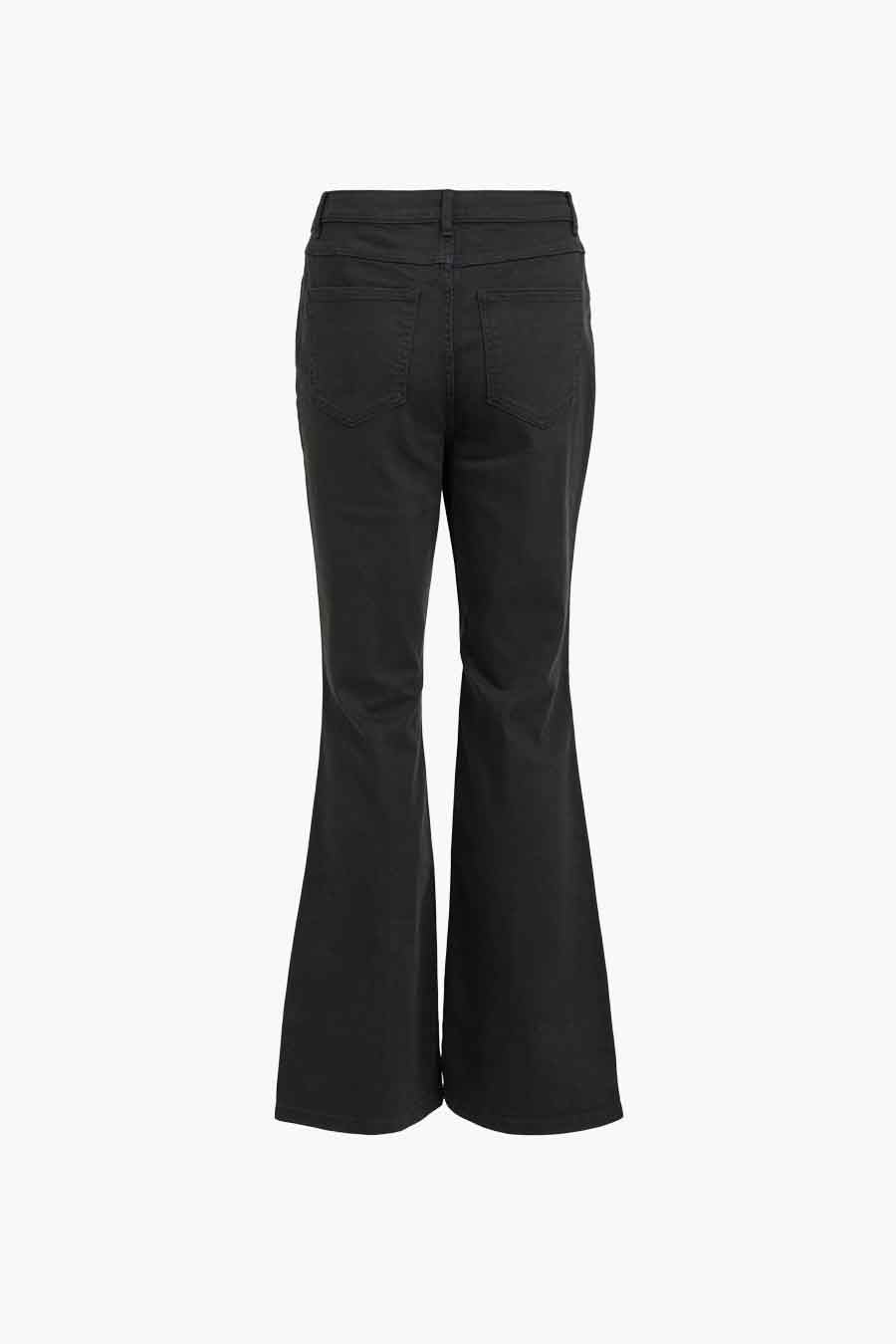 Donkergrijze Flared Jeans