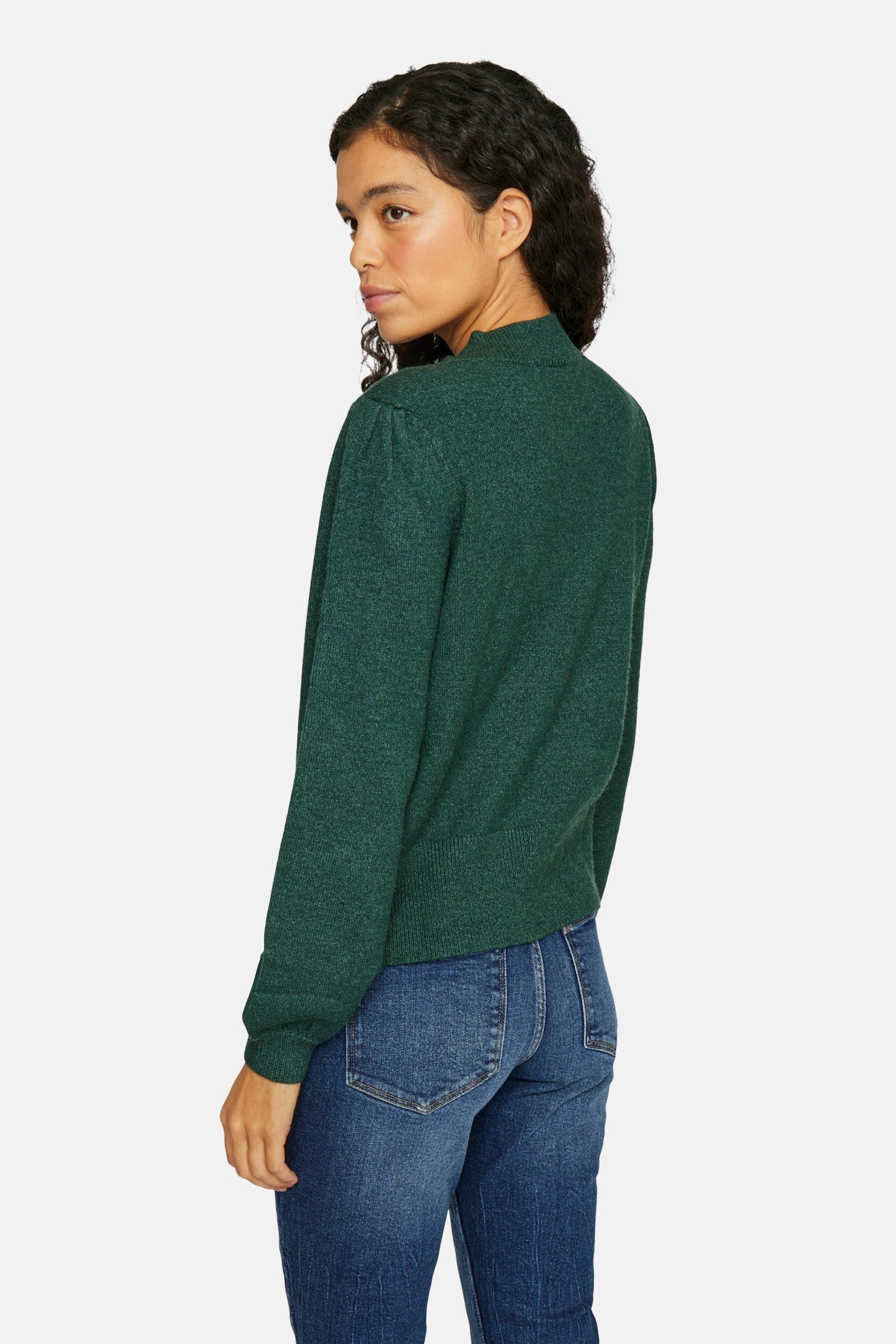 Groene Trui met Rolkraag