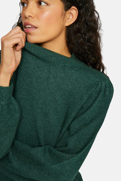 Groene Trui met Rolkraag