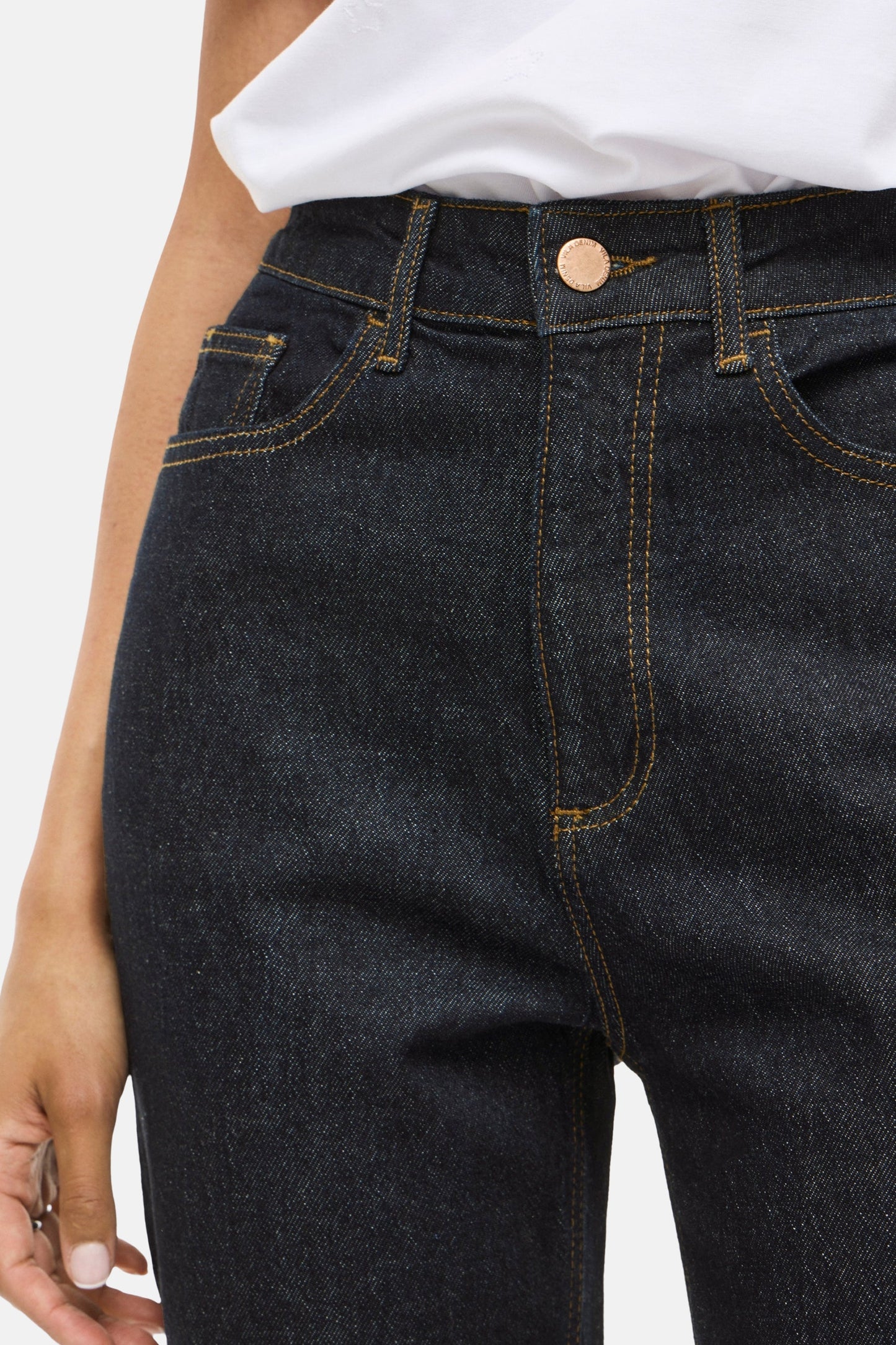 VIKELLY - Donkerblauwe Denim Jeans