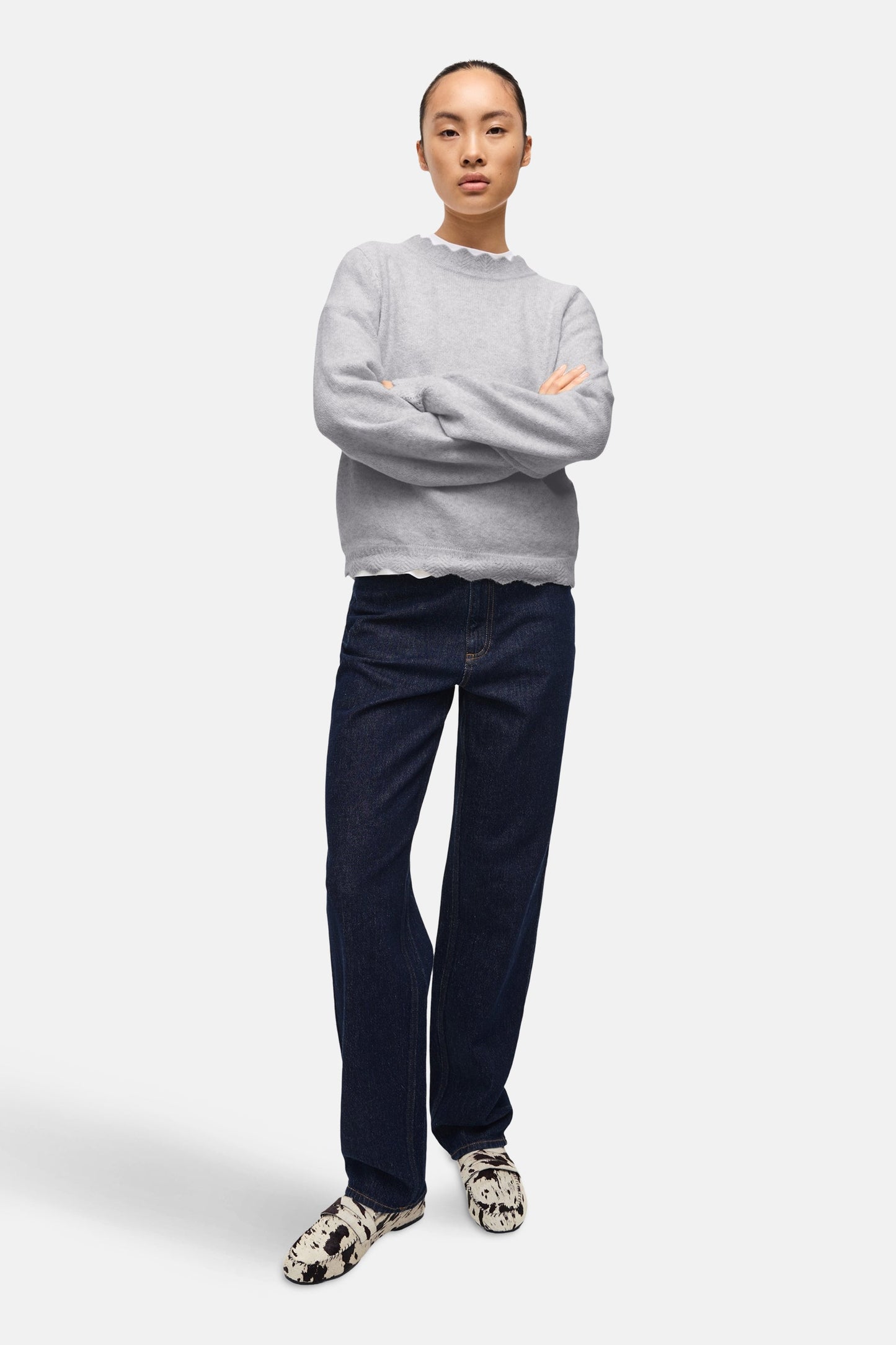 VIKELLY - Donkerblauwe Denim Jeans