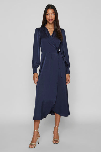 Lang Blauw Kleedje
