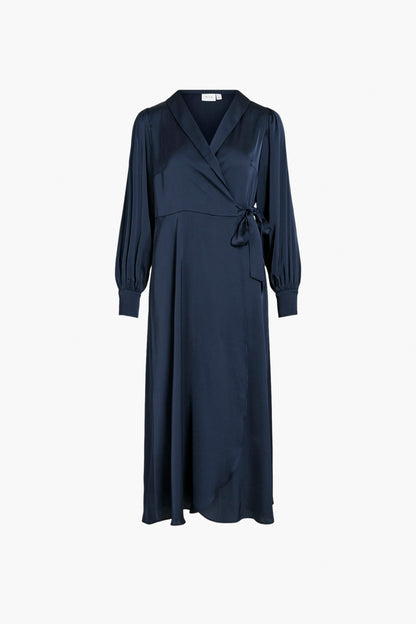 Lang Blauw Kleedje