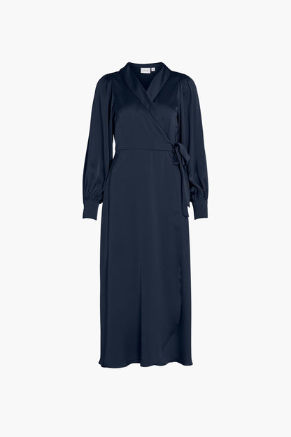 Lang Blauw Kleedje
