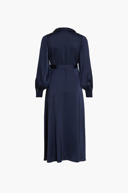 Lang Blauw Kleedje