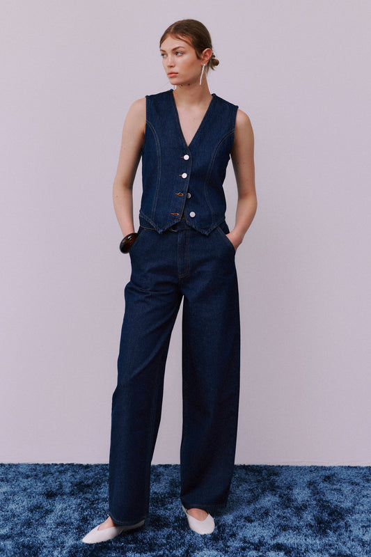 Jeans straight donkerblauwe denim - VILA®