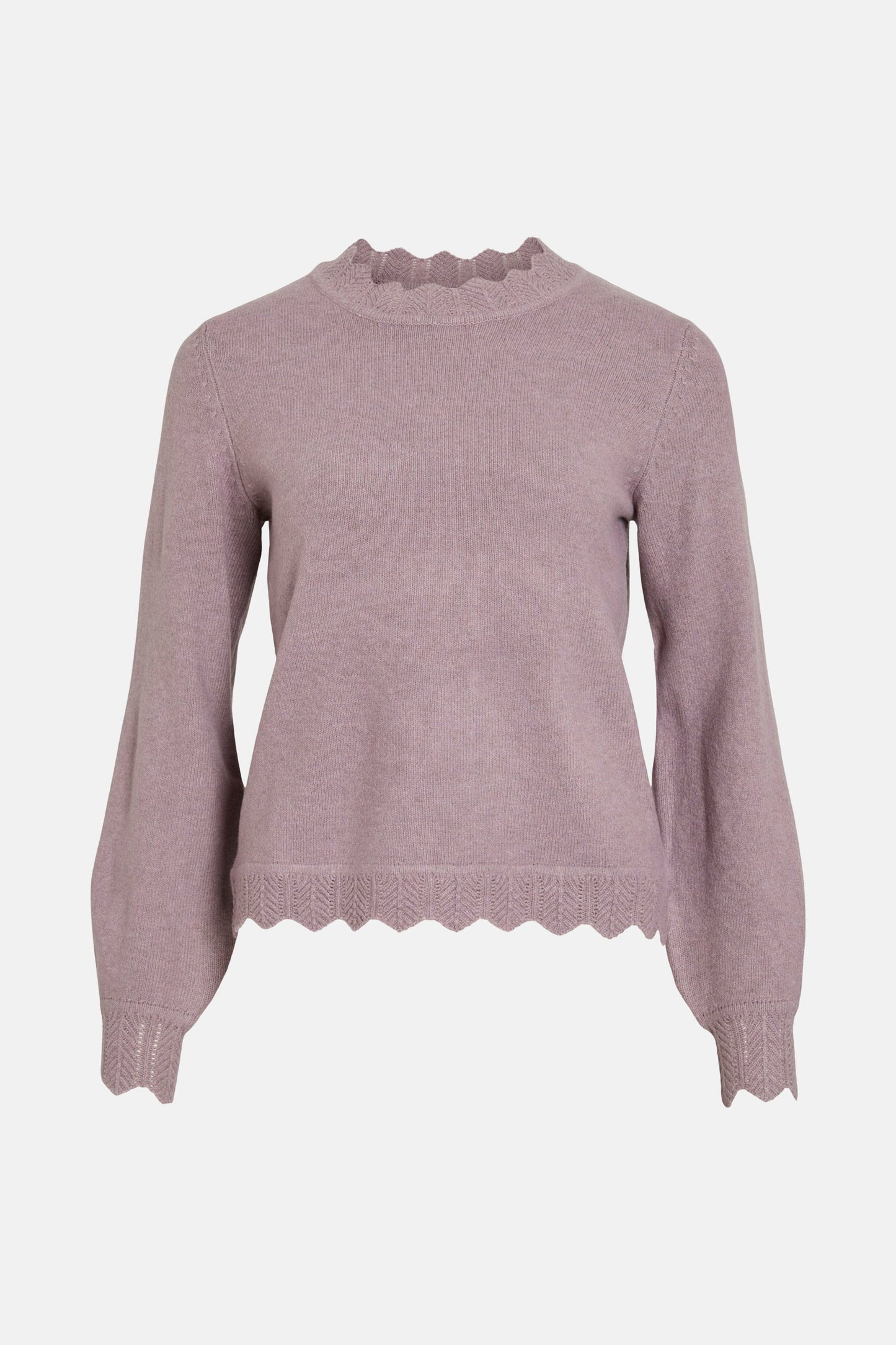 Pull met ronde hals - paars