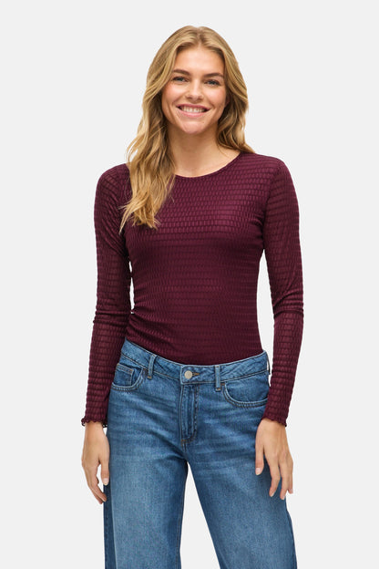 Lange Mouwen T-shirt - Paars