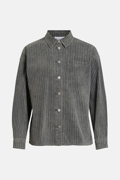 Jeanshemd - donkergrijze denim